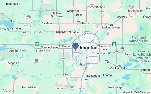Kaart met locatie West Edmonton Mall